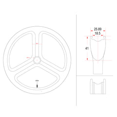 20 inch 451 rim brake/ V Brake - ICAN Wheels