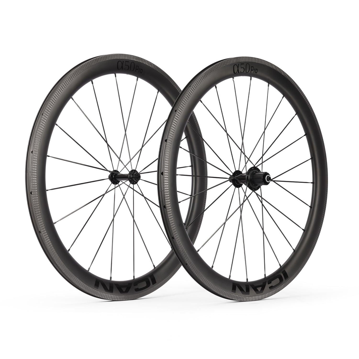 ICAN Alpha 50 pro rim brake carbon wheels R11 hub