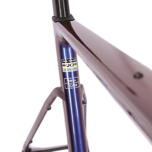 ICAN Graro UCI gravel bike frame without bolts 0mm offset seat post Chameleon W2311