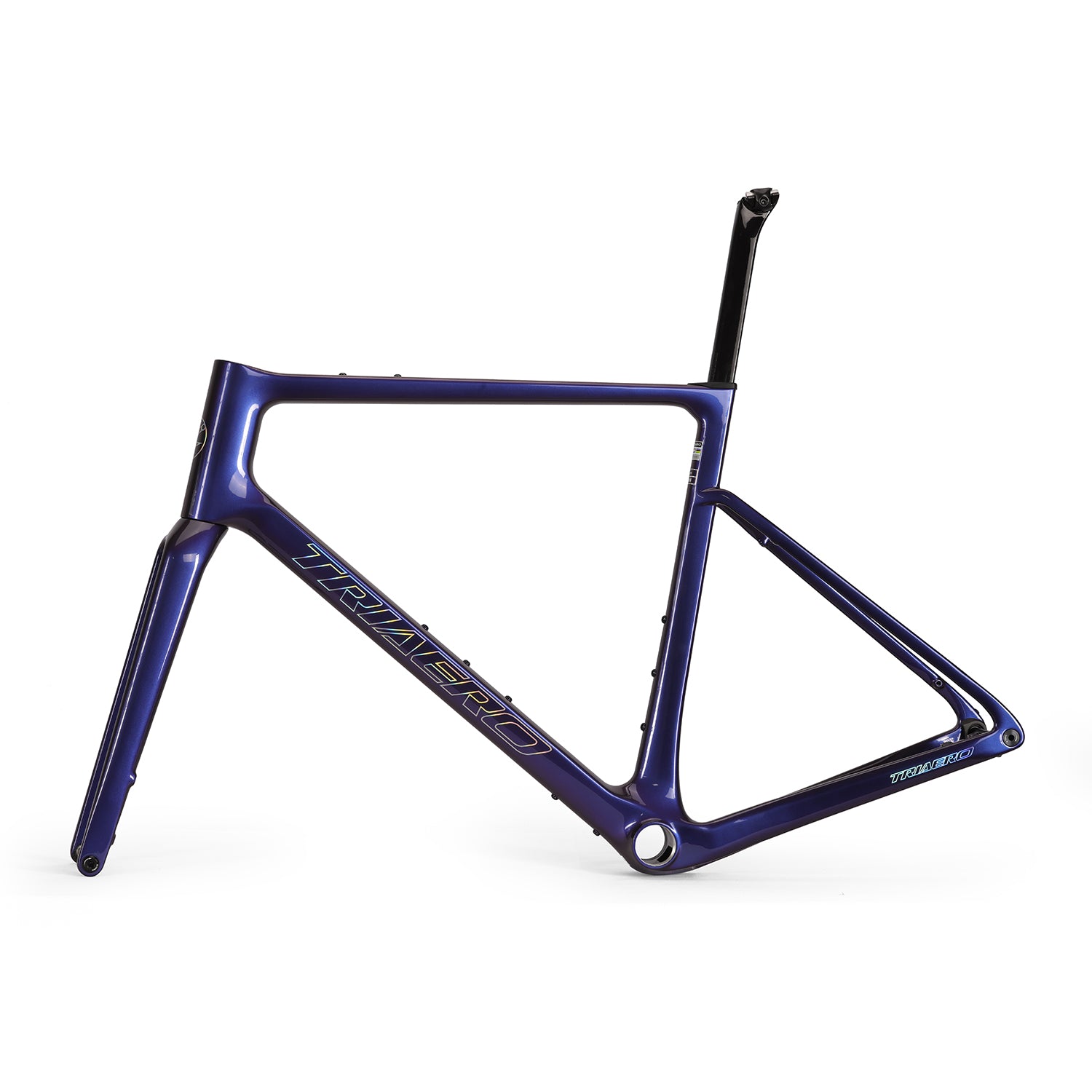 ICAN Graro UCI gravel bike frame without bolts 0mm offset seat post Chameleon W2311