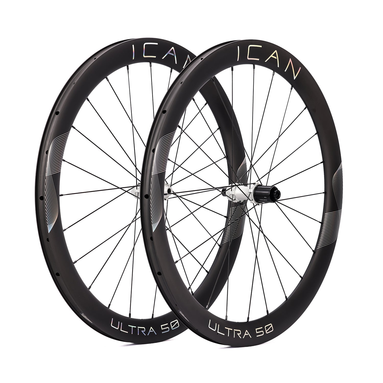 ICAN UTRA 50 disc road bike wheels with ceramic bearings