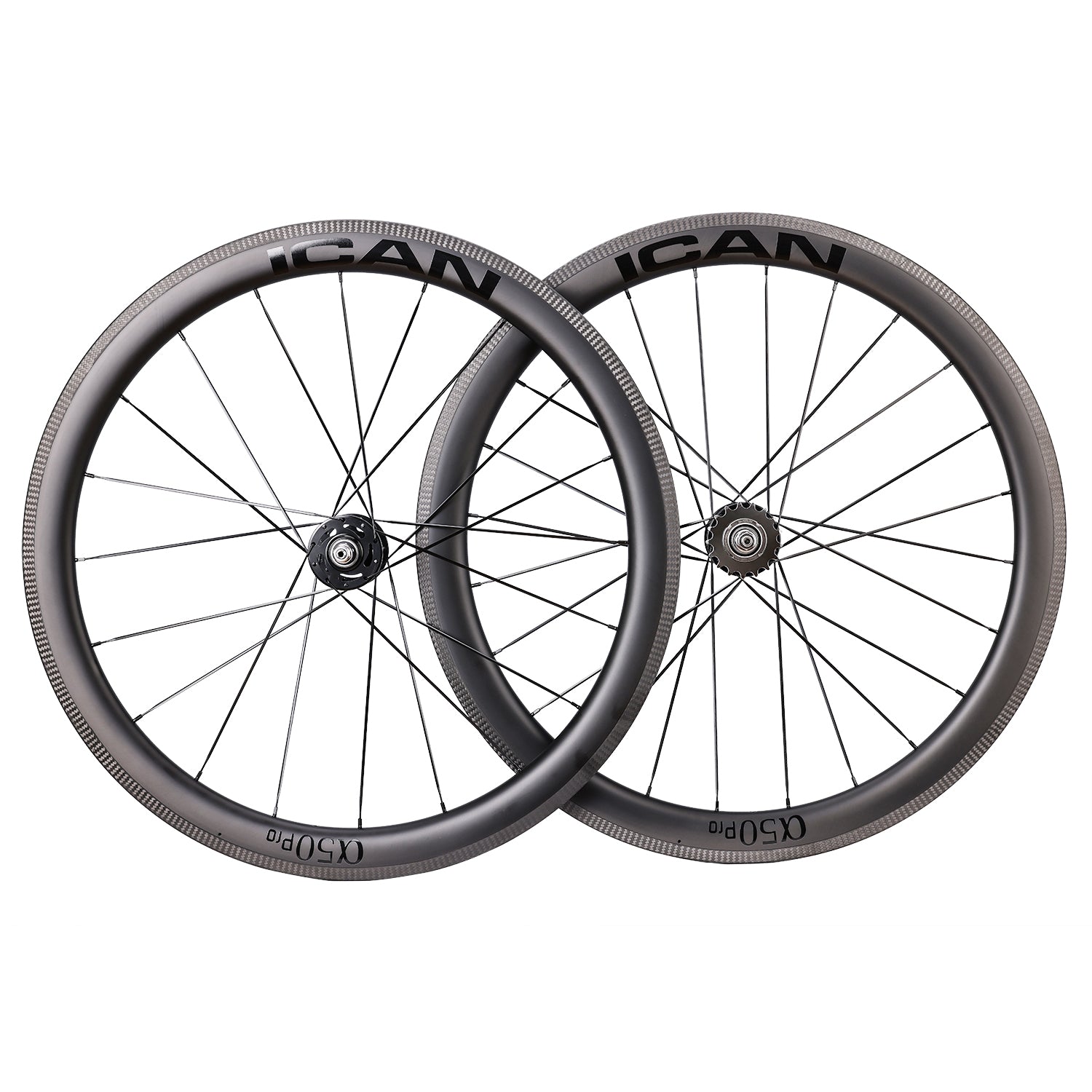 ICAN carbon 50mm Track Bike Wheels 