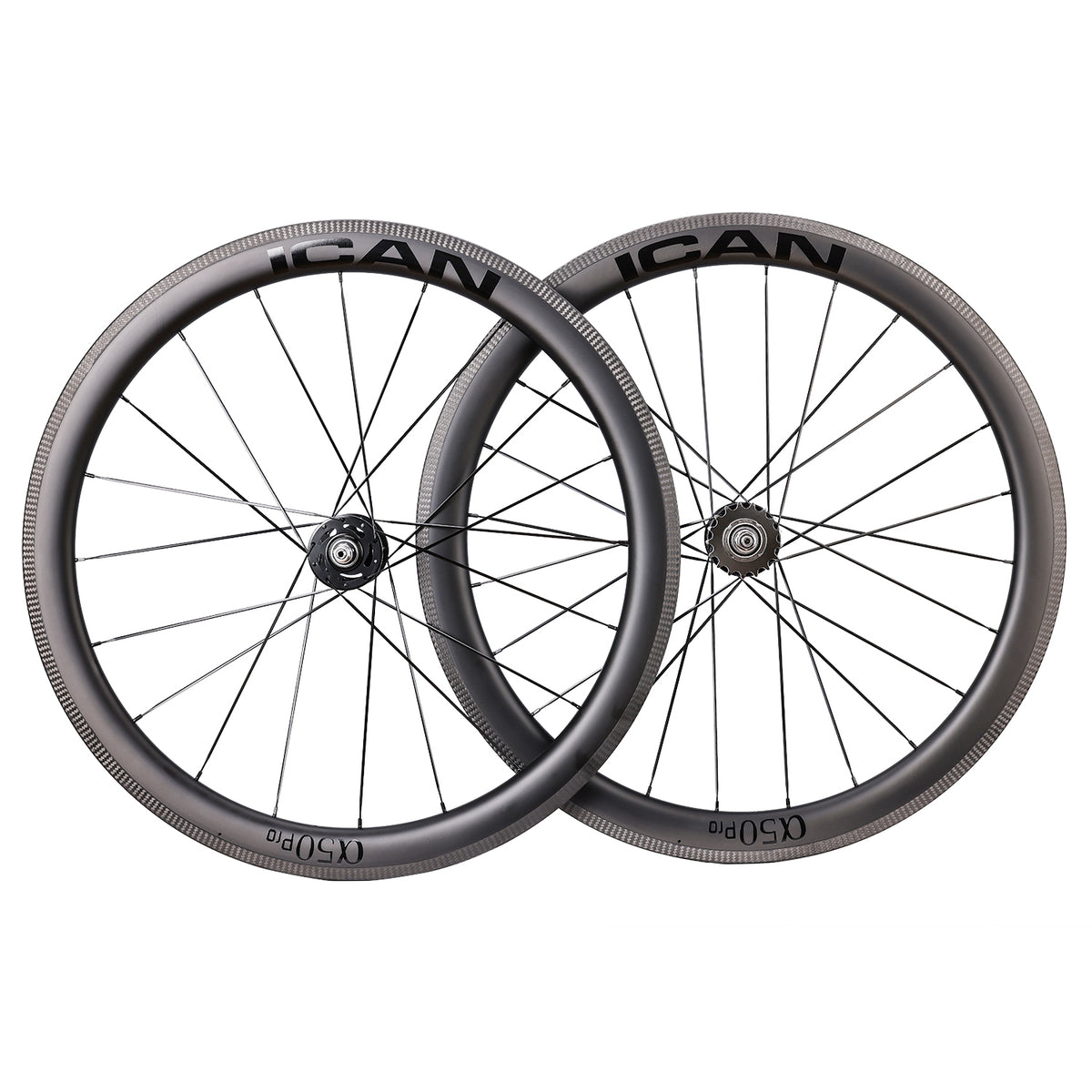 ICAN carbon 50mm Track Bike Wheels 