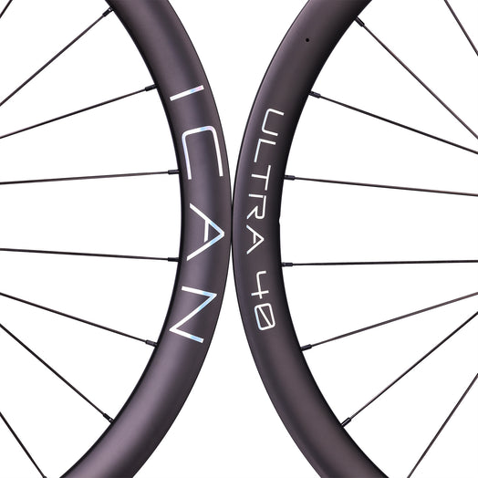 ICAN ULTRA 40 carbon disc wheels with ceramic bearings