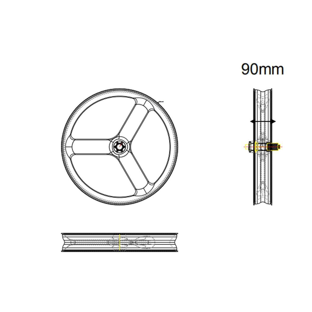 Koło 3S Fat Bike 26er