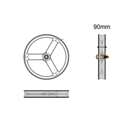 Koło 3S Fat Bike 26er