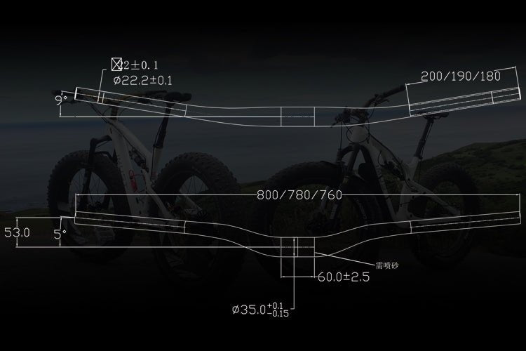 Kierownica MTB Carbon Rise 25mm US